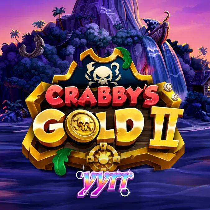 Tampilan visual permainan slot Crabby’s Gold 2 dengan tema bajak laut